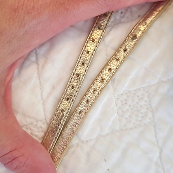 Epochal Nueva "Rose" Werner Kern Metallic Ballroom Dance Heels Size EU 5 US 7 - Picture 14 of 15